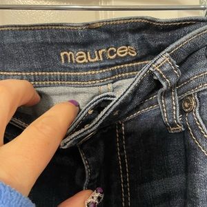Maurice’s brand distressed jeggings.